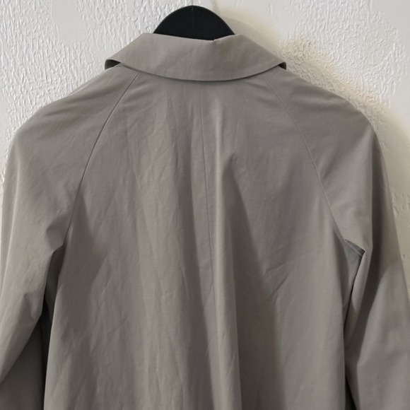 Theory Trench Coat Women's Size Large Button Tan with Detachable Hood - Picture 8 of 16